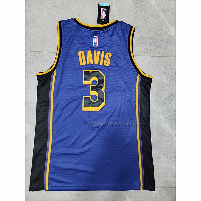 Camiseta Los Angeles Lakers Anthony Davis NO 3 Statement 2022-23 Violeta